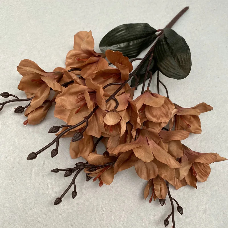 Artificial Flower Bundle Autumn Magnolia Home Outdoor Garden Decoration Floor Decoration Cloth Magnolia Wedding Decoration