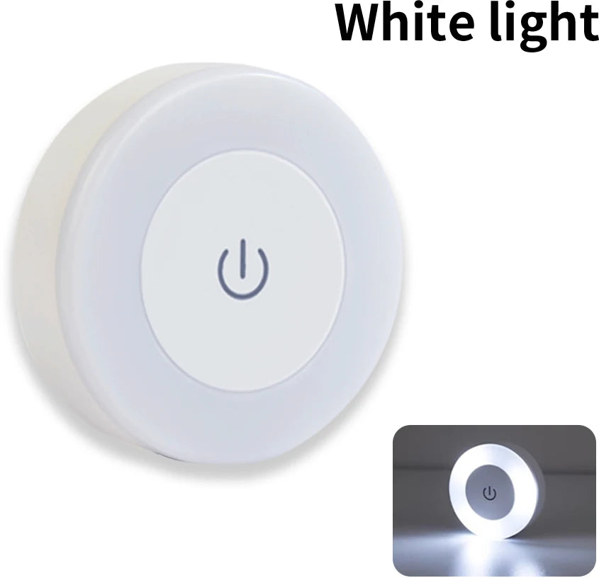 Luxury Touch LED Night Light Rechargeable Wireless Wall Sconce for Bedroom Closet Cabinet Living Room Hallway Nursery Warm White Dimmable Puck Light Battery Operated Tap Light Under Cabinet Stairway Wardrobe Bathroom Kitchen Home Décor