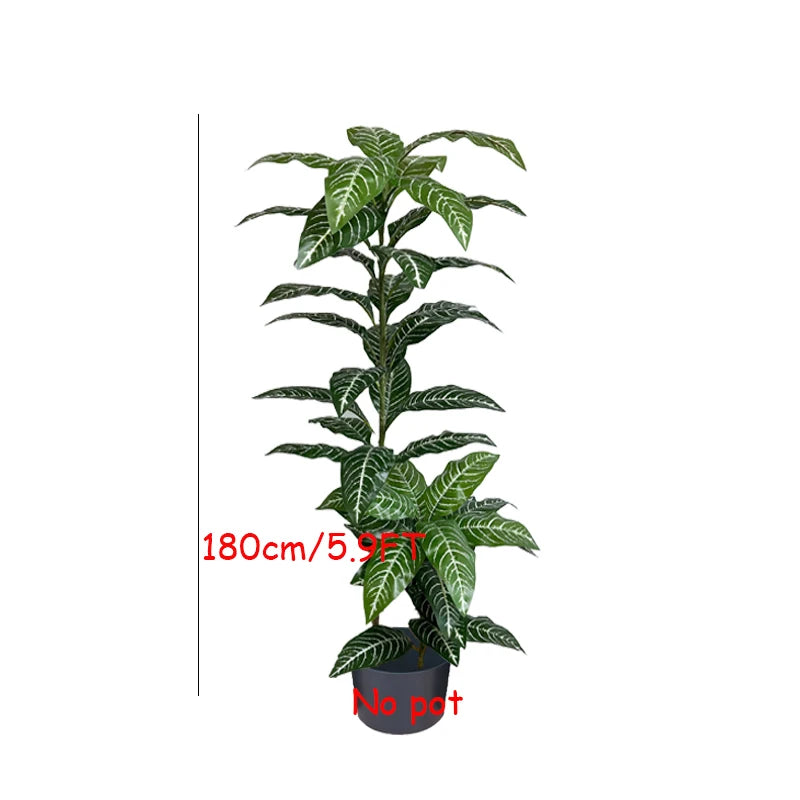 130-180cm Large Artificial Banana Tree Fake Tropical Plant Lifelike Big Leaf Plants For Home Office Hotel Cafe Shop Decoration