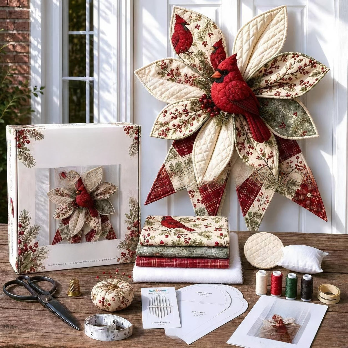Large Patchwork Bow Sewing Kit