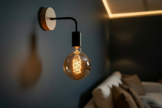 Wood Wall Lamp Vintage Industrial Wall Lights Dimmable Retro E27 Light Bulb Wall Light For Home Loft Indoor Decor Fixtures