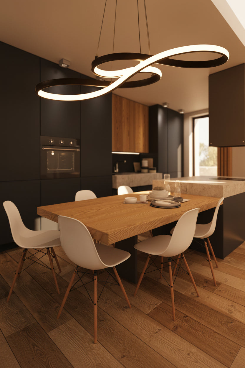 Modern Kitchen Island Pendant Lights Bar Table Dining Room Decor Hanging Lights Remote Dimming Kitchen Led Cord Pendant Lamp