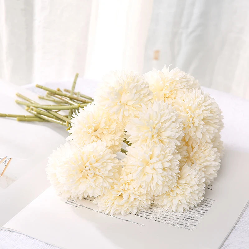 3/5Pcs Hydrangea Artificial Flowers Bouquet For Home Bedroom Decor Wedding Decoration Craft Vases Flower Arrangement Accessories