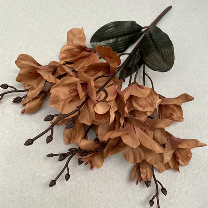 Artificial Flower Bundle Autumn Magnolia Home Outdoor Garden Decoration Floor Decoration Cloth Magnolia Wedding Decoration