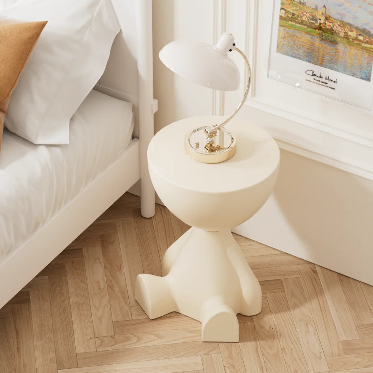 Movable Coffee Side Table Minimalist Sofa Small Living Room Small Spaces Bedroom Creative Tea Table Innovative Tatami End Table