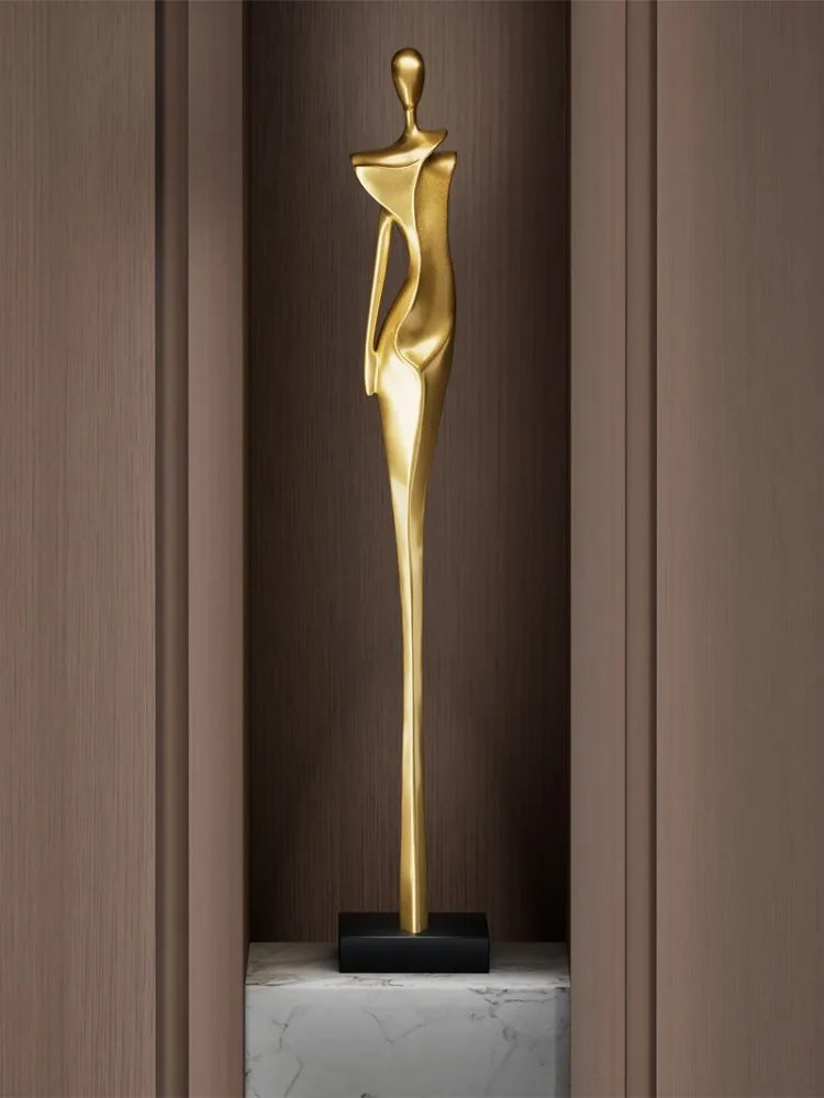 Home Decor Luxury Figure Abstract Art Sculpture Decorations,Vertical High Living Room Entrance,Hotel Statue Decoration Resin