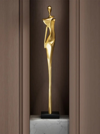Home Decor Luxury Figure Abstract Art Sculpture Decorations,Vertical High Living Room Entrance,Hotel Statue Decoration Resin