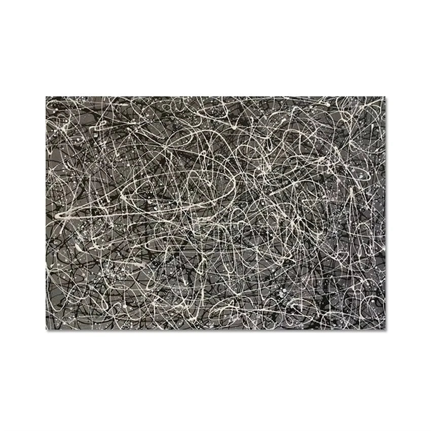 Copy Pollock OIl Paintings Hand-painted Abstract Pictures Paintings On Canvas Large Bedroom Decoration Wall Art Unframed