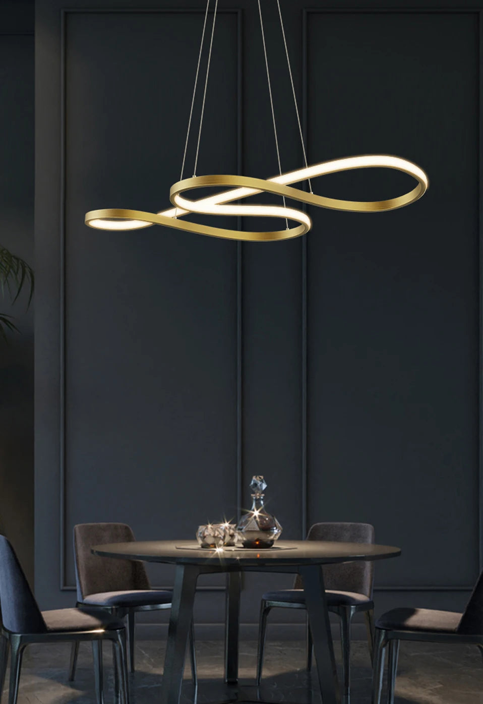 Modern Kitchen Island Pendant Lights Bar Table Dining Room Decor Hanging Lights Remote Dimming Kitchen Led Cord Pendant Lamp