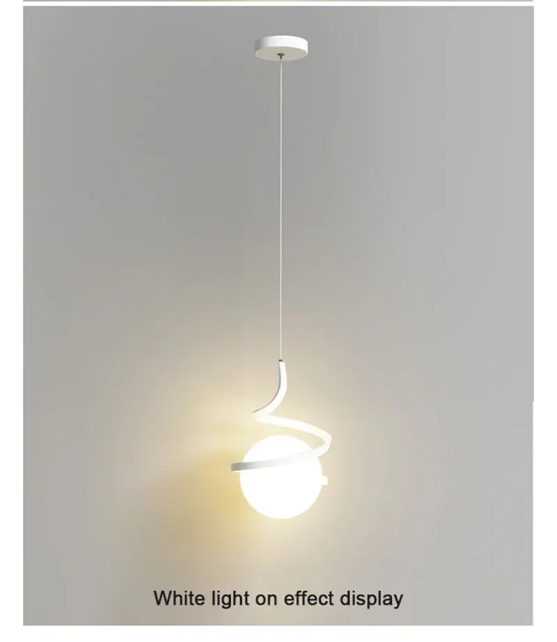Nordic LED Pendant Light Bedroom bedside hanging line light For Living Home Decoration Dining Table Hanging Lamp Indoor lighting