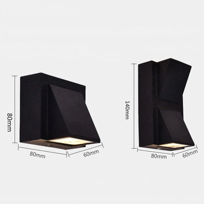 Luxury LED Wall Lamp Modern Up Down Wall Sconce Black Waterproof Aluminum Light Fixture Indoor Outdoor Bedroom Living Room Hallway Hotel Decor-5W 10W LED Wall Lamp Waterproof IP65 Outdoor Wall Light Sconce Balcony Garden Decoration Lighting Lamp