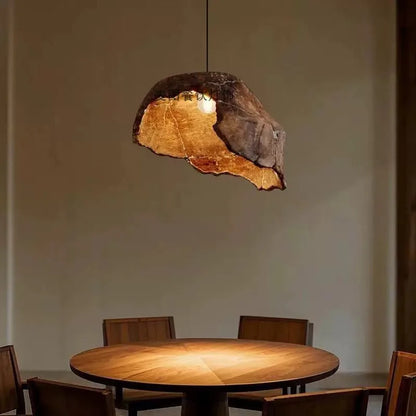 Wabi sabi Style Dried Lotus Flower Pendant Lamp Japanese Retro Zen Theme Decorative Hanging Light for Guesthouse Pendant Light