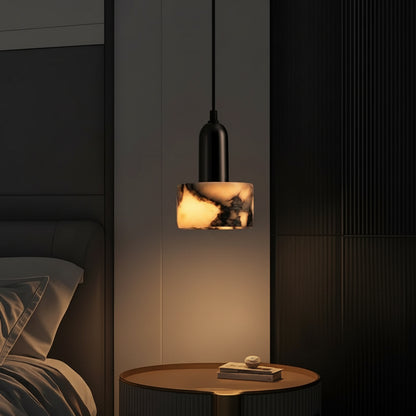 IWHD Bulgari Marble LED Pendant Lights Fixture Bedside Cafe Living Room Kitchen Loft Iron Socket Hanging Lamp Lighting Luminaire