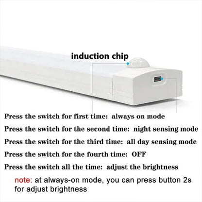 LED Motion Sensor Light Kitchen Lights for Kitchen Bedroom Wardrobe Stair Hallway Restaurant Indoor Rechargeable Strip Wardrobe Lighting Battery Operated Magnetic