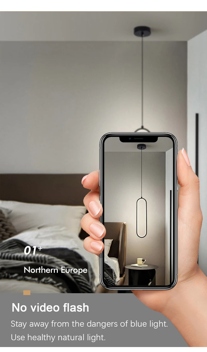 Nordic Pendant Light Hanging Lamps For Interior Lighting Fixture Living Bedroom Dining Table Home Decoration Pendant Lamp