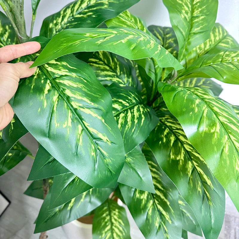 130-180cm Large Artificial Banana Tree Fake Tropical Plant Lifelike Big Leaf Plants For Home Office Hotel Cafe Shop Decoration