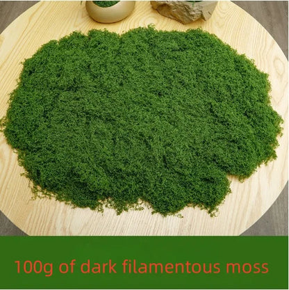 30/50/100G Green Artificial Plants Moss Grass for Home Room Decor Garden Decoration Mini Landscape Fake Flower Crafts Ornament