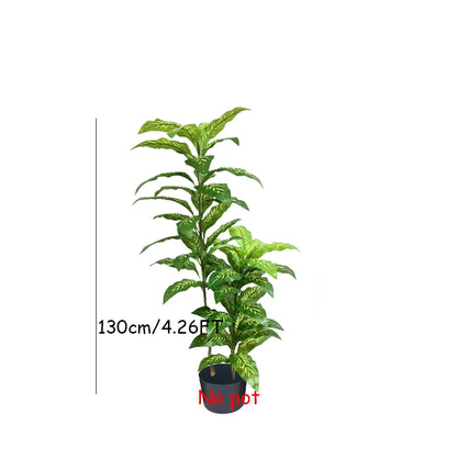 130-180cm Large Artificial Banana Tree Fake Tropical Plant Lifelike Big Leaf Plants For Home Office Hotel Cafe Shop Decoration