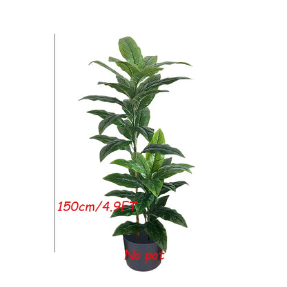 130-180cm Large Artificial Banana Tree Fake Tropical Plant Lifelike Big Leaf Plants For Home Office Hotel Cafe Shop Decoration