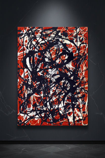 Copy Pollock OIl Paintings Hand-painted Abstract Pictures Paintings On Canvas Large Bedroom Decoration Wall Art Unframed