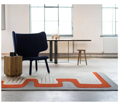 Modern Abstraction Carpets for Living Room Nordic Bedroom Decor Plush Carpet Home Art Floor Mat Large Area Thicken Non-slip Rug