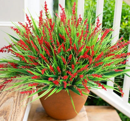 Artificial Plastic Lavender Flower Plant Wedding Bridal Bouquet Holiday Decor Vase Home Table Ourdoor Yard Party DIY Decor Props