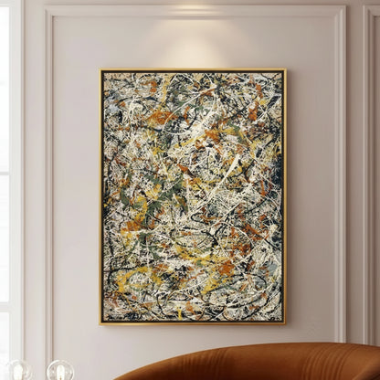 Copy Pollock OIl Paintings Hand-painted Abstract Pictures Paintings On Canvas Large Bedroom Decoration Wall Art Unframed