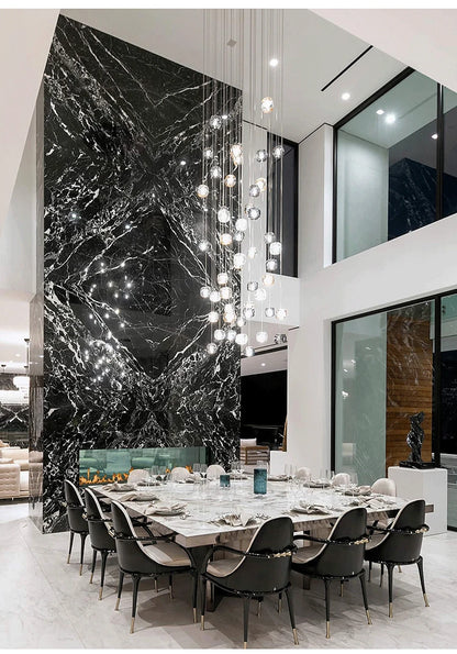 Modern Nordic LED Crystal Chandelier Luxury Pendant Light For Living Room Bedroom Dining Room Attic Kitchen Home Lustre Lamp