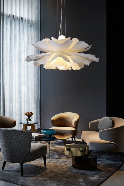 Scandinavia Flower Suspension Acrylic Pendant Lamp Ceiling Chandelier Hanging Light for Kitchen Living Room Bedroom