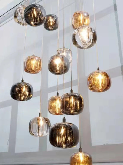 Modern Nordic LED Crystal Chandelier Luxury Pendant Light For Living Room Bedroom Dining Room Attic Kitchen Home Lustre Lamp