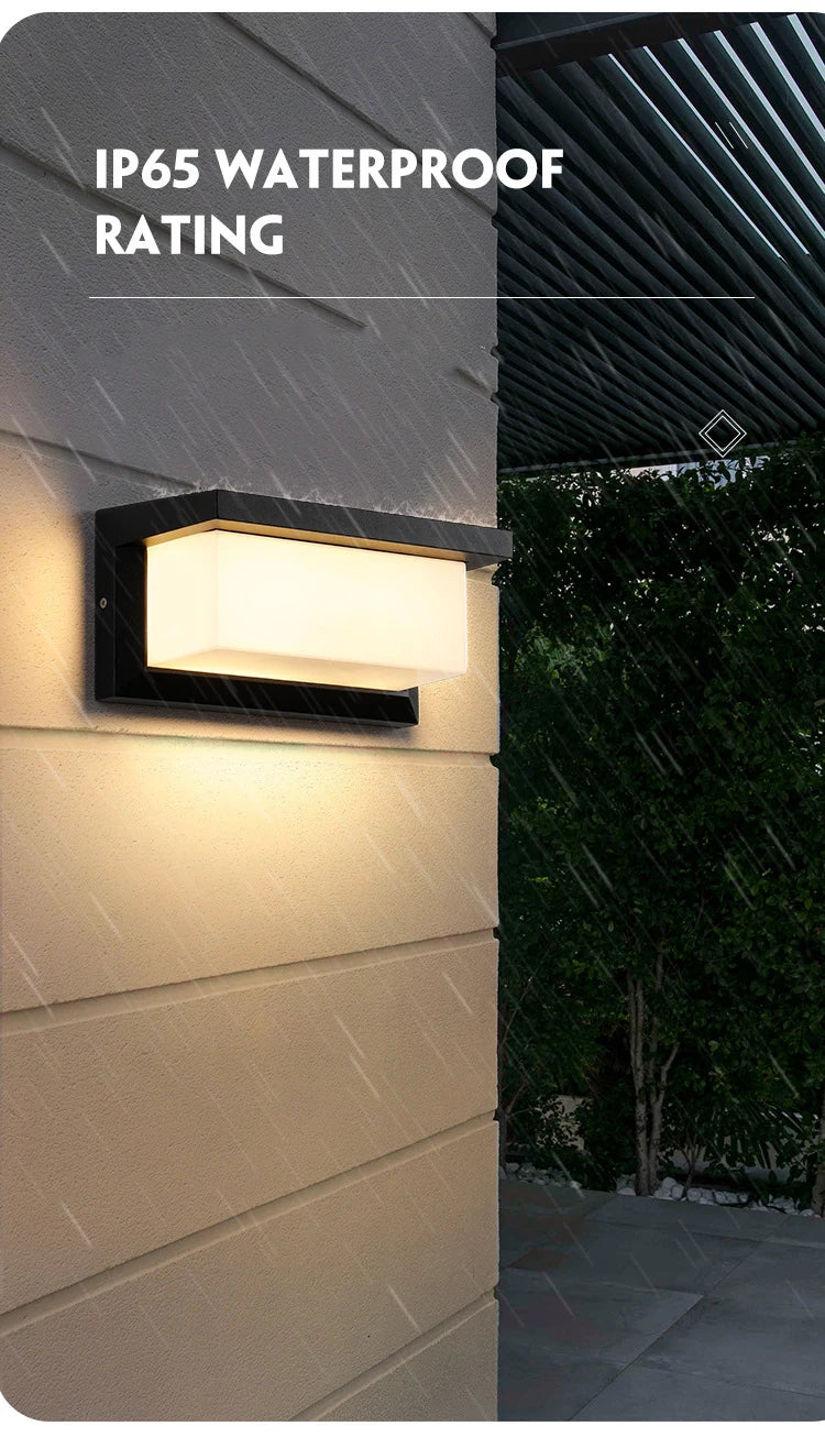 Motion Sensor Outdoor Wall Light LED Security Light Radar Sensor Waterproof IP65 Exterior Wall Sconce Porch Light Patio Light Garden Light Garage Light Front Door Light 20W AC 85-265V Auto On Off Dusk to Dawn