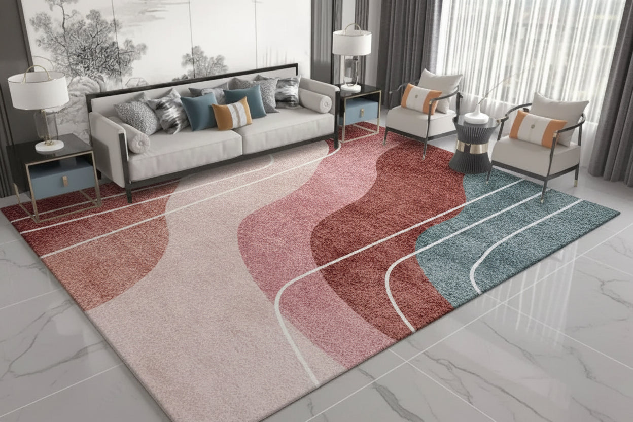 Modern grey  carpets are, suitable for home decoration in living rooms and bedrooms