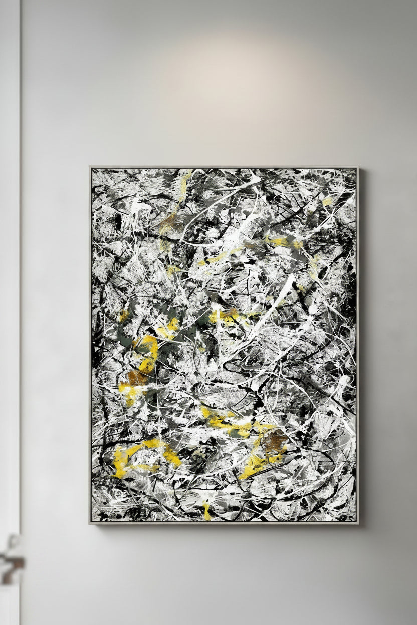 Copy Pollock OIl Paintings Hand-painted Abstract Pictures Paintings On Canvas Large Bedroom Decoration Wall Art Unframed