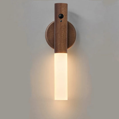 Motion Sensor Night Light LED Rechargeable Magnetic Wall Lamp Wireless Battery Operated Stick On Lights for Living room Hallway Bedroom Stairs Bathroom Cabinets Decor Kitchen Under Cabinet Light Warm White Dimmable USB Charging
