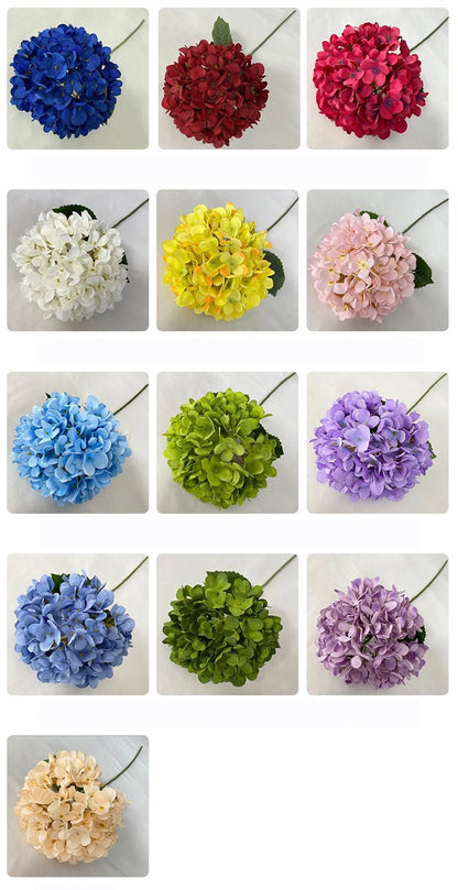 1 bouquet Artificial Silk Peony Hydrangea Flower Home Wedding Party Birthday New Year Valentines Day Floral Decor