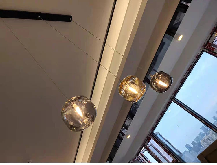 Modern Nordic LED Crystal Chandelier Luxury Pendant Light For Living Room Bedroom Dining Room Attic Kitchen Home Lustre Lamp