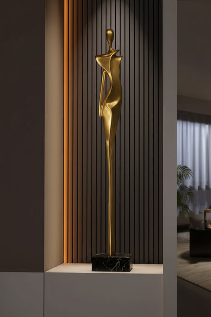 Home Decor Luxury Figure Abstract Art Sculpture Decorations,Vertical High Living Room Entrance,Hotel Statue Decoration Resin