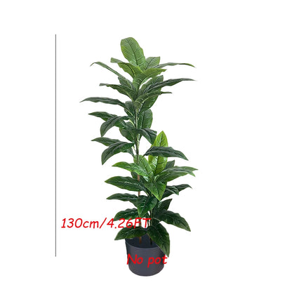 130-180cm Large Artificial Banana Tree Fake Tropical Plant Lifelike Big Leaf Plants For Home Office Hotel Cafe Shop Decoration