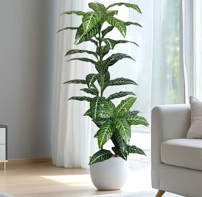 130-180cm Large Artificial Banana Tree Fake Tropical Plant Lifelike Big Leaf Plants For Home Office Hotel Cafe Shop Decoration