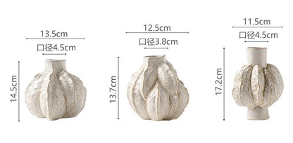 New Design Unique Ceramic Nordic Vase Home Ornament Living Room Tabletop Centerpiece Fresh Flower Pampas Grass Boho Art