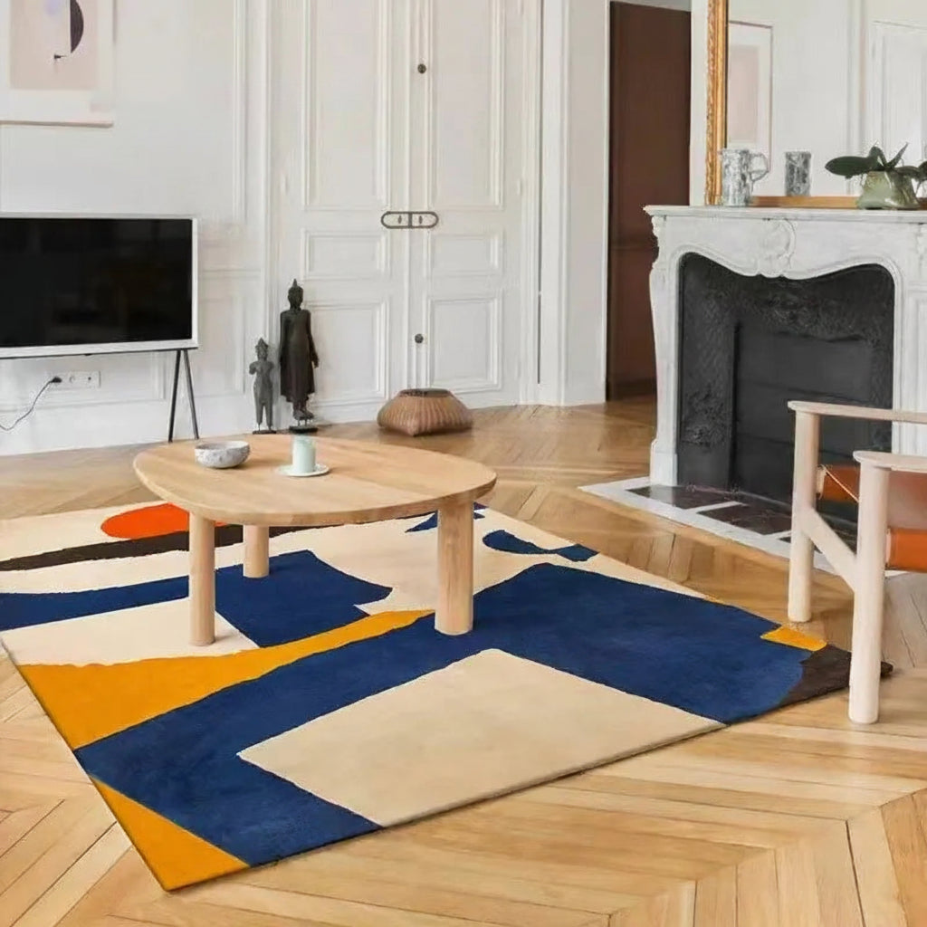 Modern Abstraction Carpets for Living Room Nordic Bedroom Decor Plush Carpet Home Art Floor Mat Large Area Thicken Non-slip Rug