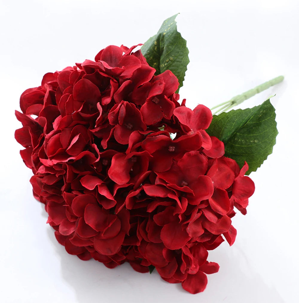 1 bouquet Artificial Silk Peony Hydrangea Flower Home Wedding Party Birthday New Year Valentines Day Floral Decor