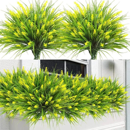 Artificial Plastic Lavender Flower Plant Wedding Bridal Bouquet Holiday Decor Vase Home Table Ourdoor Yard Party DIY Decor Props