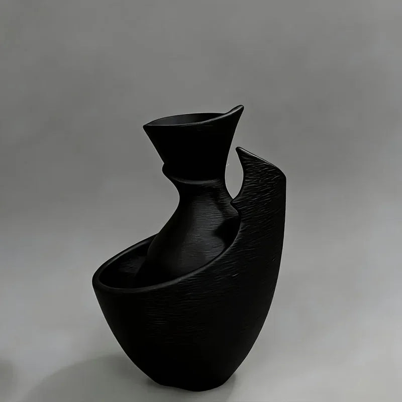 Minimalist Nordic Vase, Light Luxury Tabletop Ornament, Art Flower Arrangement Decor for Entryway Living Room