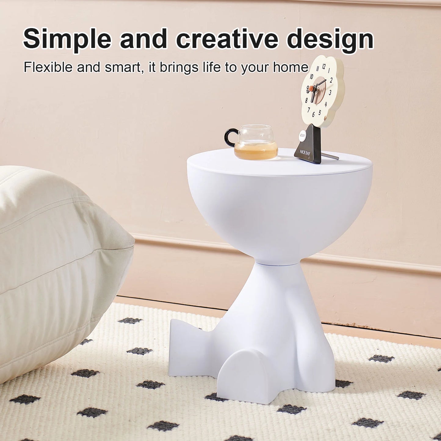 Movable Coffee Side Table Minimalist Sofa Small Living Room Small Spaces Bedroom Creative Tea Table Innovative Tatami End Table