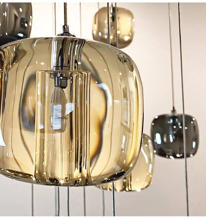 Modern Nordic LED Crystal Chandelier Luxury Pendant Light For Living Room Bedroom Dining Room Attic Kitchen Home Lustre Lamp