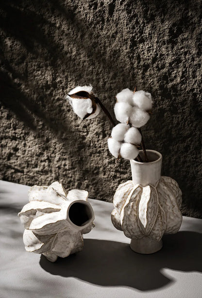 New Design Unique Ceramic Nordic Vase Home Ornament Living Room Tabletop Centerpiece Fresh Flower Pampas Grass Boho Art
