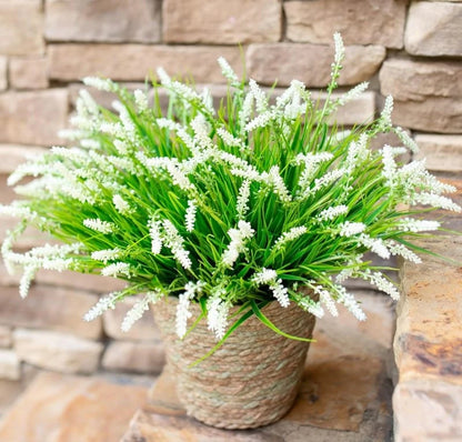 Artificial Plastic Lavender Flower Plant Wedding Bridal Bouquet Holiday Decor Vase Home Table Ourdoor Yard Party DIY Decor Props