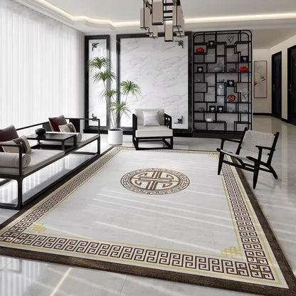 Light luxury carpet, living room floor mat, sofa, coffee table, carpet, home decoration