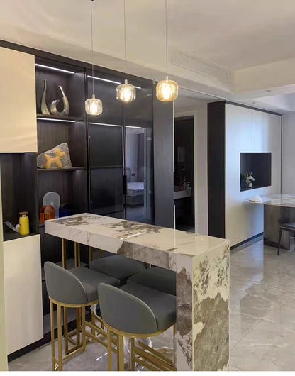 Modern Nordic LED Crystal Chandelier Luxury Pendant Light For Living Room Bedroom Dining Room Attic Kitchen Home Lustre Lamp